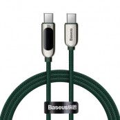 Baseus USB-C till USB-C kabel 100W 1m - Vit