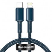 Baseus USB Type C - lightning Kabel 20 W 1 m Blå