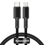 Baseus USB-C - lightning Kabel 20 W 1 m Svart