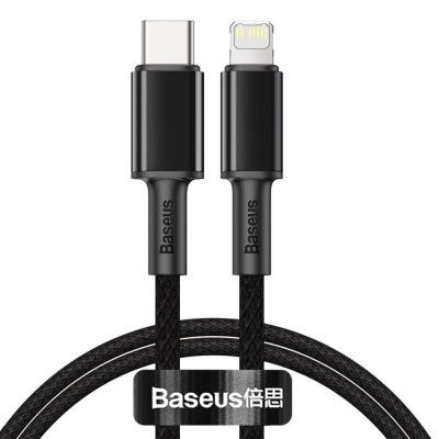 Baseus USB-C till lightning kabel 20 W 1m Svart