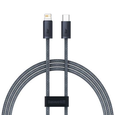 Baseus USB-C Till Lightning Kabel 20W 1m Dynamic PD - Svart