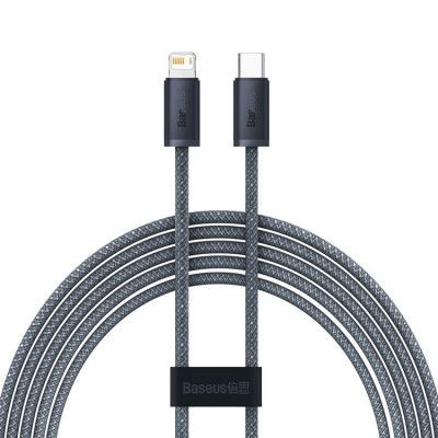 Baseus USB-C till Lightning kabel 20W 2m - Grå