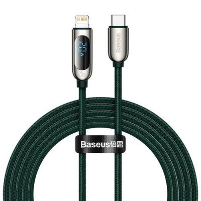 Baseus USB Type-C Till Lightning Kabel 20W 2m - Grön