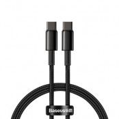 Baseus USB-C till USB-C Kabel 100 W 5 A 1 m Svart