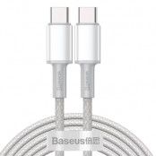Baseus USB-C - USB-C Kabel 100 W 5 A 2 m Vit