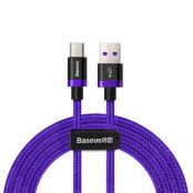 Baseus USB/USB-C Kabel 40W 3.0 QC 3.0 2M lila