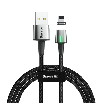 Baseus Zinc magnetisk Kabel USB lightning 1.5A 2m Svart