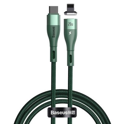 Baseus Zinc USB Type C - lightning laddnings Kabel 1 m Grön
