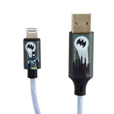 Batman USB A Till Lightning Kabel (1.2m) Bat Logo