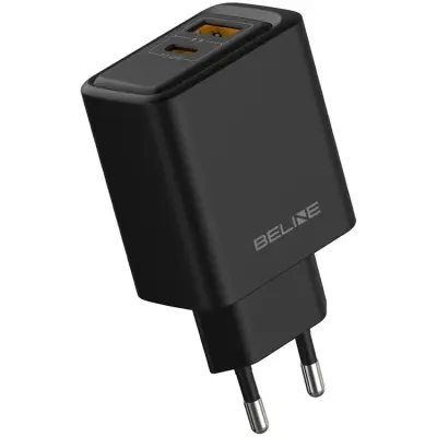 Beline Snabbladdare 45W 1xUSB-C 1xUSB-A - Svart