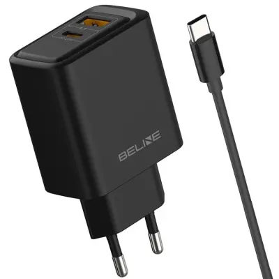 Beline Snabbladdare 45W USB-C Med Kabel - Svart