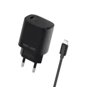 Beline Väggladdare Med USB-C Till Lightning Kabel - Svart