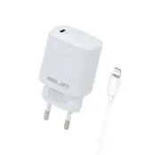 Beline Väggladdare Med USB-C Till Lightning Kabel - Vit