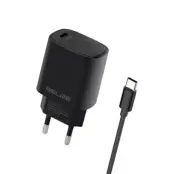 Beline Väggladdare Med USB-C Till USB-C Kabel - Svart
