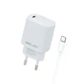 Beline Väggladdare Med USB-C Till USB-C Kabel - Vit