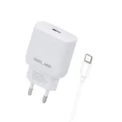 Beline Väggladdare USB-C Med USB-C Kabel (25W) - Vit