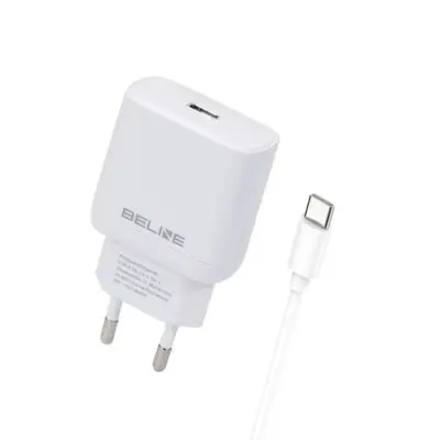 Beline Väggladdare USB-C Med USB-C Kabel (30W) - Vit