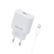 Beline Väggladdare USB-C Med USB-Lightning Kabel (30W) - Vit