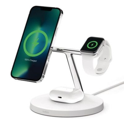 Belkin 3in1 Trådlös Laddare - Vit