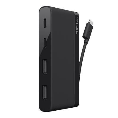 Belkin 4-Port Mini Hub Usb-C Black