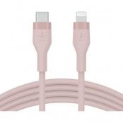 BELKIN Boost Silikon USB-C Till Lightning Kabel 1M - Rosa