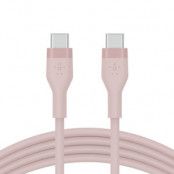 BELKIN Boost Silikon USB-C till USB-C Kabel 2M - Rosa