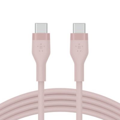 BELKIN Boost Silikon USB-C till USB-C Kabel 2M - Rosa
