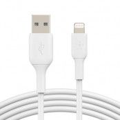 BELKIN Boost USB-A Till Lightning Kabel 1M - Vit