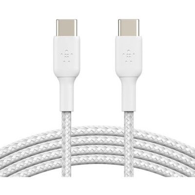 Belkin Boost USB-C Till USB-C Kabel Flätad 1M - Vit