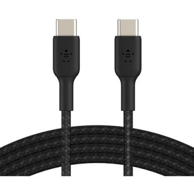 Belkin Boost USB-C Kabel Flätad 1M - Svart