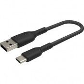 Belkin Boost USB Type-C Kabel Flätad 0.15M  - Svart