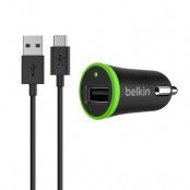 Belkin Car Charger 2.1A With Usb-C To Usb-A Cable 1,8M Black