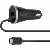 BELKIN CAR CHARGER FIXED USB-C WITH USB A PASS THROUGH