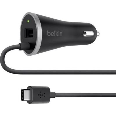 BELKIN CAR CHARGER FIXED USB-C WITH USB A PASS THROUGH