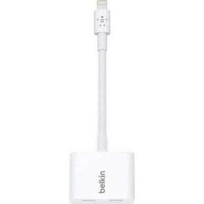 Belkin Rockstar Audio Adapter Lightning - Vit