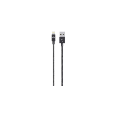 Belkin Premium Lightning Charge/sync Cable 1.2m - Metallic Black