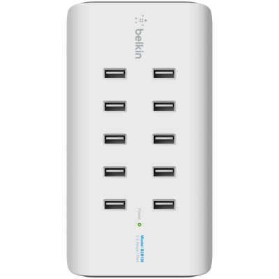 Belkin Rockstar 10-Port USB Charging Station - Vit