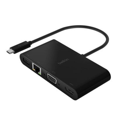 Belkin USB-C HUB 100W PD - Svart