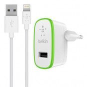 Belkin Väggladdare 2.4 USB Port med Lightning kabel