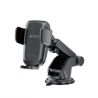 Tech-Protect Bilhållare till Instrumentbräda med Trådlös Laddare 15W - Svart