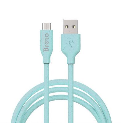 Bioio USB Till MicroUSB 1m Kabel 2.4A - Blå