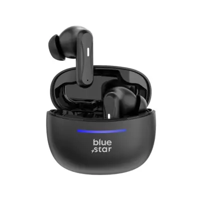 Blue Star Trådlösa In-Ear Hörlurar TWS BK44 - Svart (Svart)