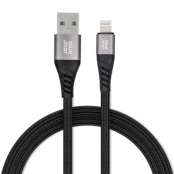 Blue Star USB-A Till Lightning Kabel 1.2m - Svart