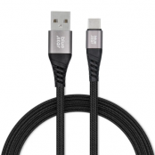 Blue Star USB-A Till USB-C Kabel 1.2m - Svart