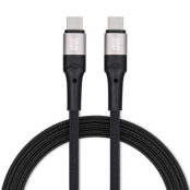 Blue Star USB-C Till USB-C Kabel 1.2m - Svart