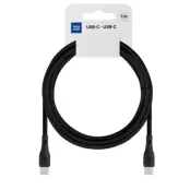 Blue Star USB-C - USB-C 3A 60W Kabel 1m ECO PJ73-13-3 - Svart