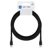 Blue Star USB-C - USB-C 3A 60W Kabel 2m ECO - Svart