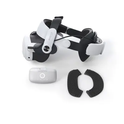 BoboVR Avlastningsrem för Meta Quest 3 VR-glasögon + BoboVR B2-Batteri 5200 mAh