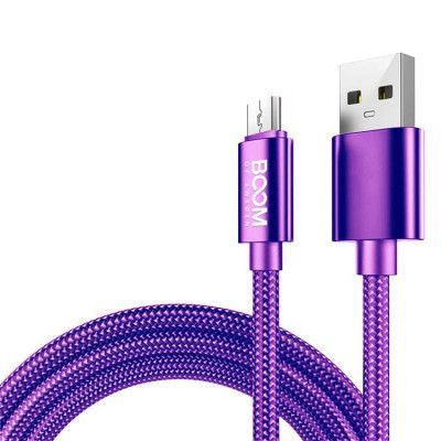 BOOM Micro-USB Kabel 2m - Lila