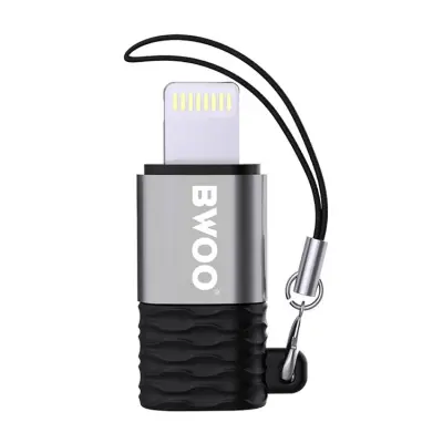 BWOO USB-A Till Lightning Adapter Mini BZ-37 - Silver